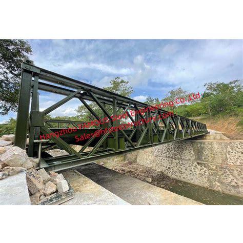 Prefabricated Modular Military Bailey Bridge For Government Easy Assembling
