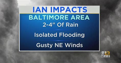 Remnants Of Hurricane Ian To Impact Baltimore This Weekend Cbs Baltimore