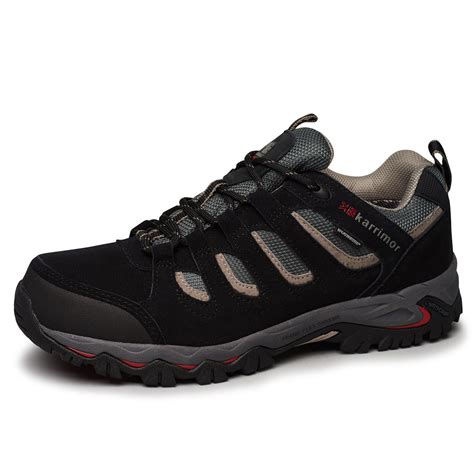 Karrimor Mens Mount Low Walking Shoes Waterproof Lace Up Breathable