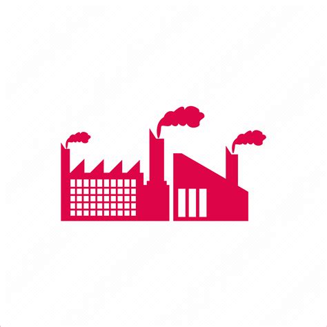 Building Factory Ind Industrial Industry Icon