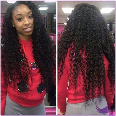 This content is imported from instagram. Side Part Deep Wave Sew In | Deep wave brazilian hair, 100 ...