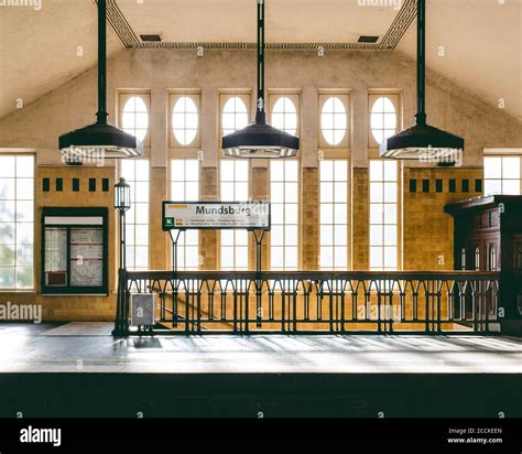 Germany Hamburg Interior Of Mundsburg Station Stock Photo Alamy