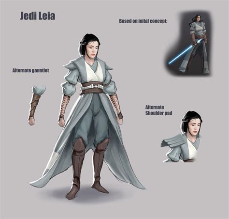 Star Wars Concept Art Shows Leia As A Jedi Before The Rise Of Skywalker