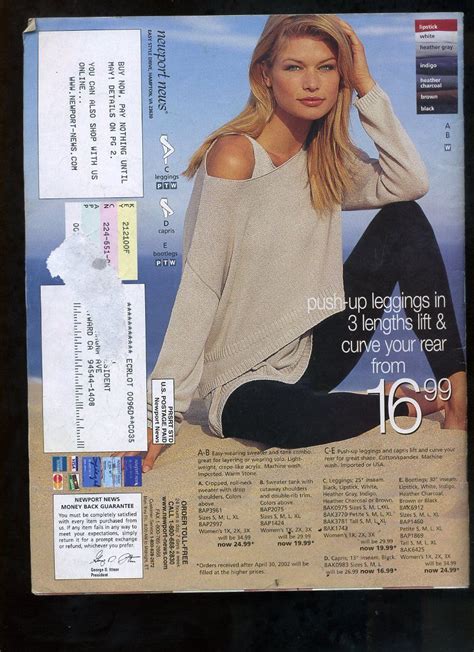 Home Collection Summer Sale 2002 Newport News Catalog Vg Marisa Miller