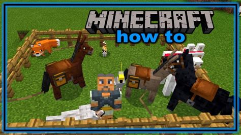 If you want its protection, you'll need to live in a village. How to Tame Animals in Minecraft (Bedrock Edition 1.13 ...