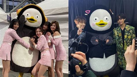 Giant Penguin Pengsoo Shares Backstage Photos Taken With Bts·twice·nuest