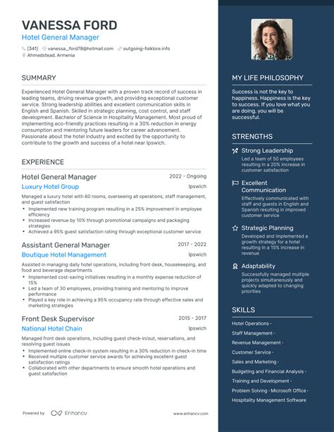 3 Hotel General Manager Resume Examples And How To Guide For 2023