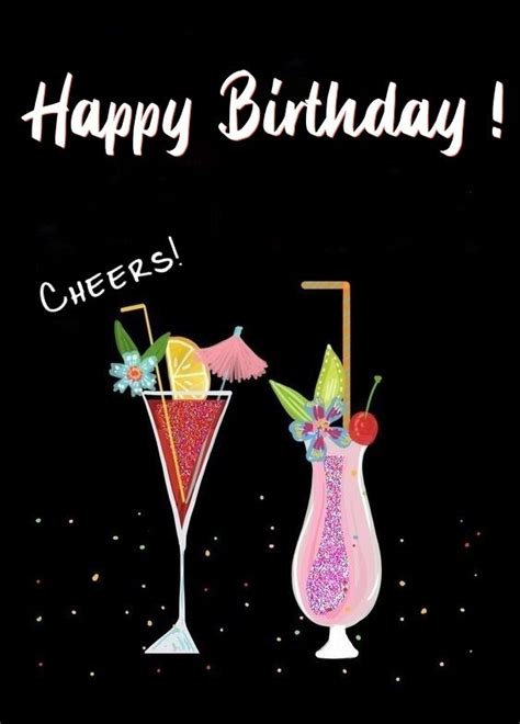 9 Happy Birthday Images For Her With Drinks Happy Birthdays Images