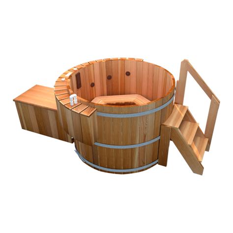 Northern Lights Classic Deluxe Wooden Hot Tub 6 Person Firehouse