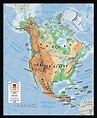 Physical Map Of North America