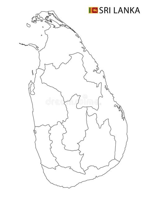Sri Lanka Outline Map Stock Illustrations 1914 Sri Lanka Outline Map