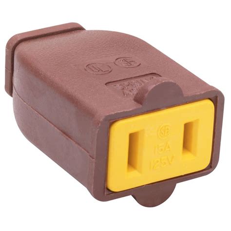 Legrand Pass And Seymour 15 Amp Polarized Connector Brown