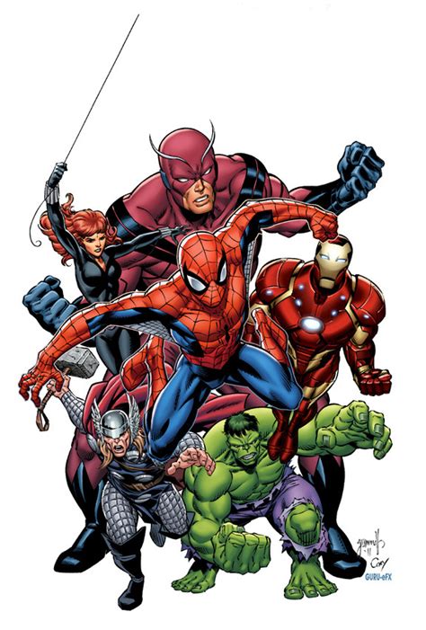Comics Forever Marvel Superheroes Artwork By Tom Grummett And