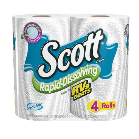 Scott 4 Pack 1 Ply Toilet Paper At