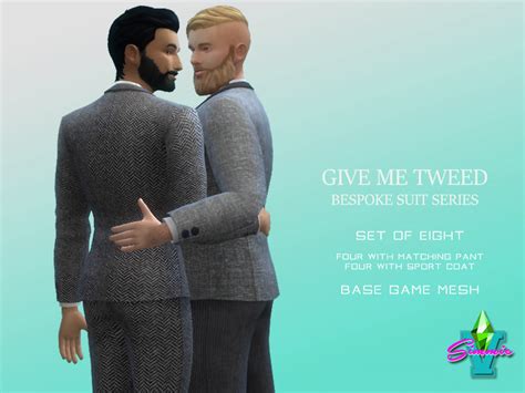 The Sims Resource Simmiev Give Me Tweed Bespoke Suits