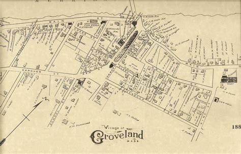 Groveland South Groveland Ma 1884 Maps With Homeowners Names Shown Ebay