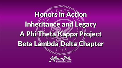 Phi Theta Kappa Honors In Action Inheritance And Legacy Project Youtube
