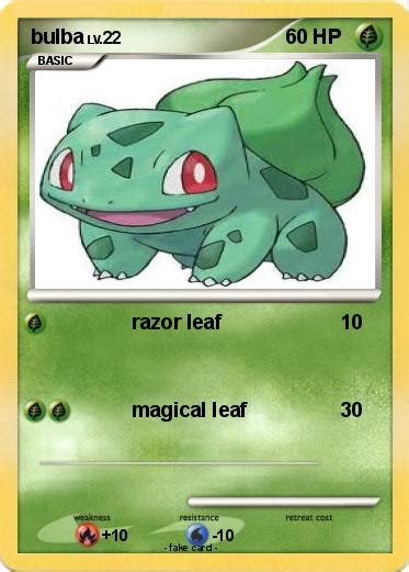 Pokémon Bulba Razor Leaf My Pokemon Card