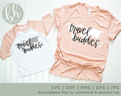 Travel Buddies SVG Mommy & Me SVG Cut Files Travel SVG | Etsy