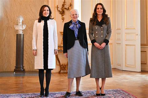 Kate Middleton Meets With Denmark S Queen Margrethe And Princess Mary