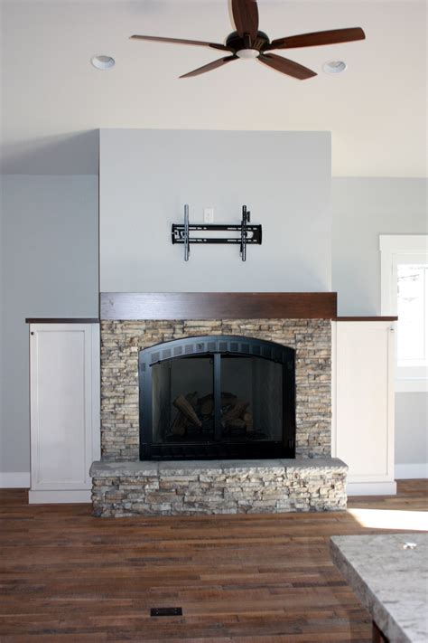 Select from premium stone fireplace of the highest quality. Stacked stone fireplace, 48 inch fireplace, arched screen ...