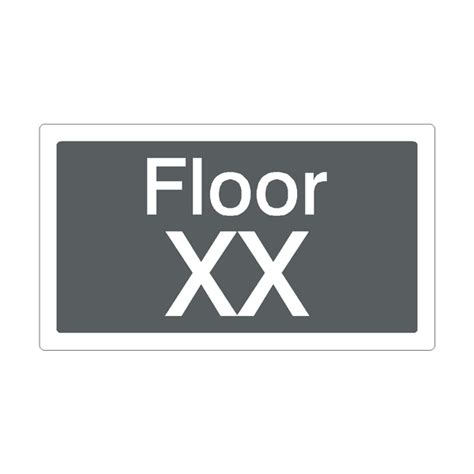 Custom Floor Identification Sign Grey Safety Uk