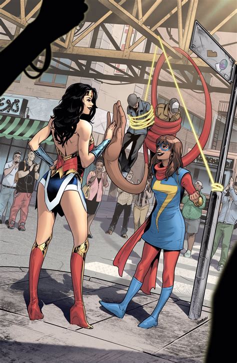 Wonder Woman And Ms Marvel By Vasco Georgiev Dc Comics Vs Marvel