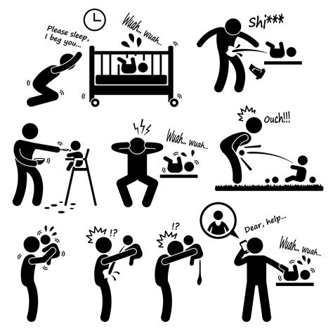 Stick family svg bundle, stick family cut files, stick family clipart, cut files for cricut silhouette, png, dxf, eps. Father Daddy Husband Parenting Baby Stick Figure Pictogram ...