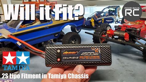 Lipo Battery Fitment In Tamiya Chassis Youtube