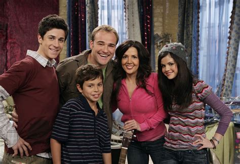 The Cast Of Wizards Of Waverly Place On The Set Of A Wizards Of Waverly