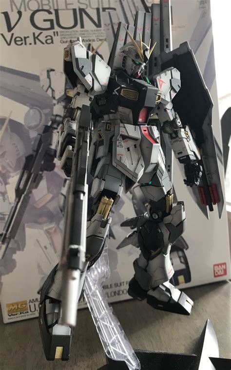 Painted the model with premium japanese paints (mr.color, tamiya, finisher`s and gaia, sometimes modo and molotow). MG Nu Gundam RX-93 Ver.Ka first time airbrushing, built 12 ...