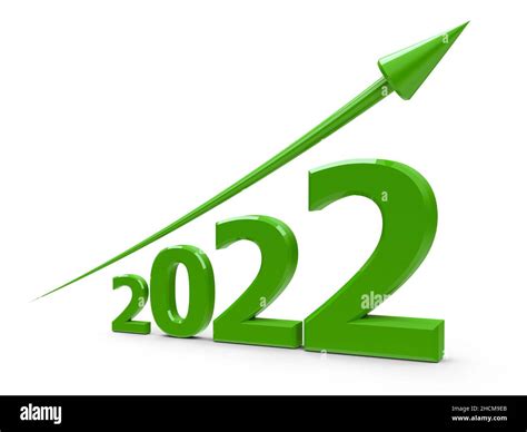 La Flèche Verte Vers Le Haut Représente La Croissance En 2022 Ans