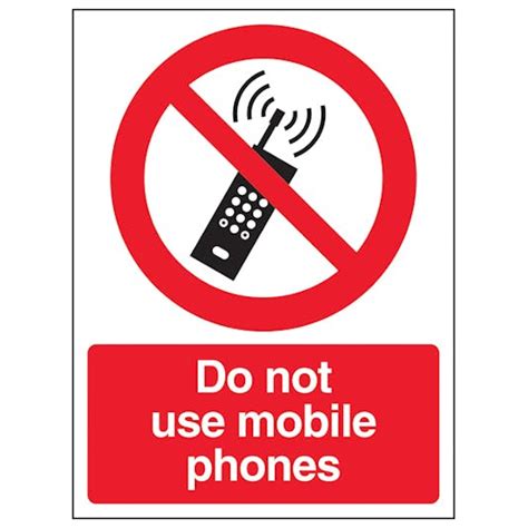 Do Not Use Mobile Phones Portrait Safety Signs 4 Less