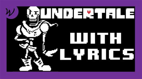 Vg With Lyrics Undertale Bonetrousle Youtube