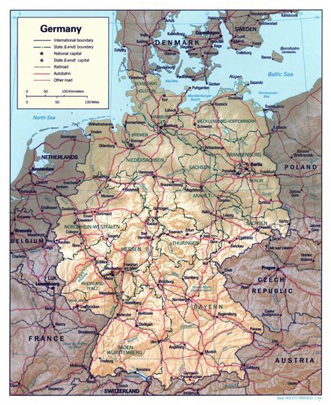 Large Political And Administrative Map Of Germany Wit Vrogue Co