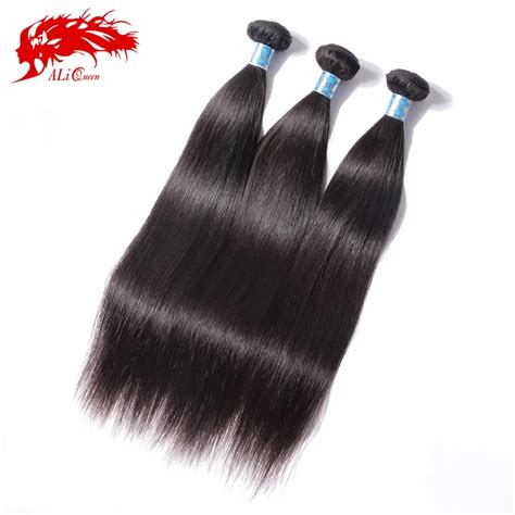 buy peruvian virgin hair straight ali queen hair products 3pcs lot unprocessed