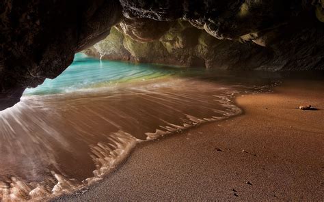 Beach Cave Hd Wallpaper Background Image X Id 93150 Hot Sex Picture