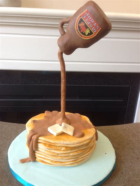 Dexter's laboratory is an american cartoon network production created by genndy tartakovsky. A gravity defying Pancake cake. | Cake, Creative cakes, Realistic cakes