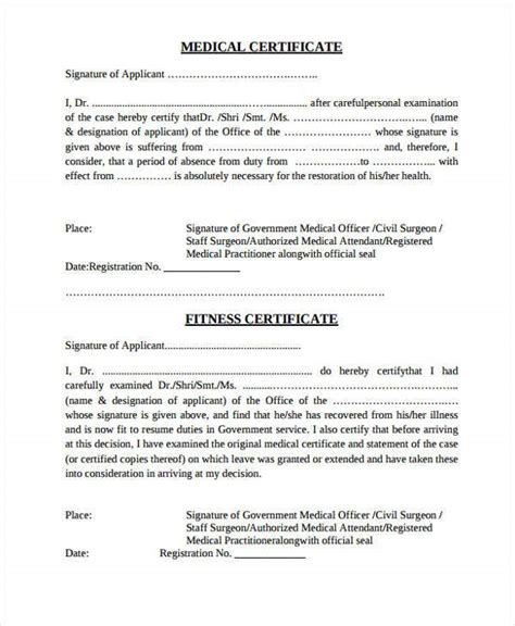 35 Medical Certificate Templates In Pdf