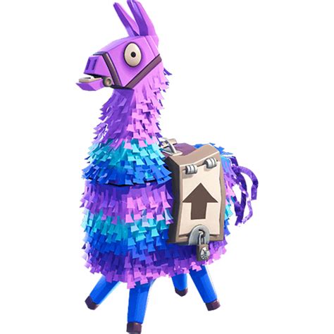 Color your fortnite loot llama pinata drawing using color pencils, markers or crayons!use pink for the llama's head, the top of the neck and for a stripe at the top and bottom of the body. Fortnite Supply Llama PNG Image | Llama images, Llama ...