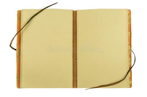 Open Vintage Notebook And Pen Stock Photo Image Of Background Brown