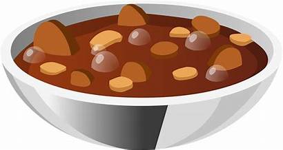 Stew Soup Clipart Beans Bowl Meal Clip