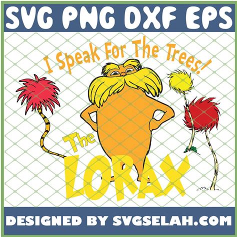 Digital Read Svg The Lorax Svg Dr Seuss Svg The Trees Svg The Lorax
