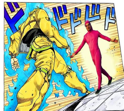 Dio Vs Pink Guy Oh Youre Approaching Me Jojo Approach Know
