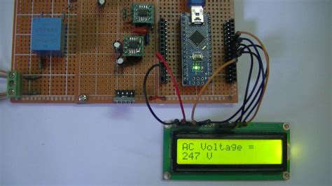Arduino Rms Ac Voltage Measurement With Lcd Youtube
