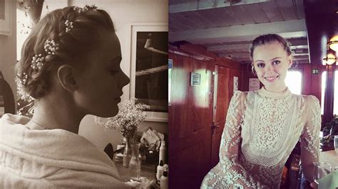 Model Frida Gustavsson Gets Married In A Flower Crown Braid Vogue