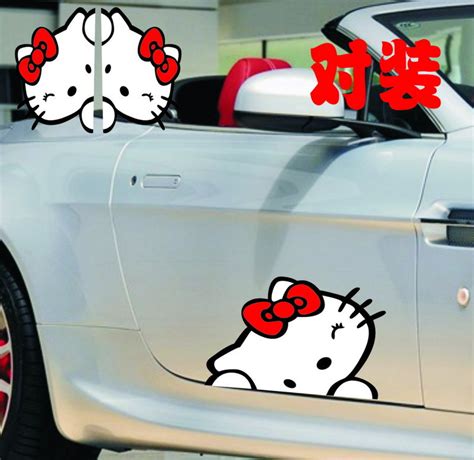 popular hello kitty car sticker buy cheap hello kitty car sticker lots from china hello kitty