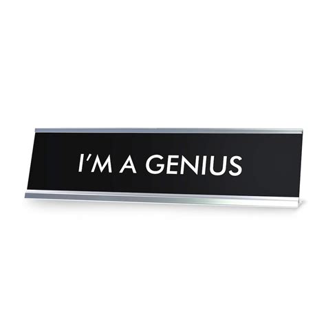 Im A Genius Novelty Desk Sign Etsy