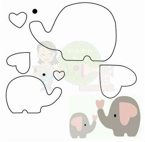 Resultado De Imagen Para Patron Elefante Baby Shower Modelo De