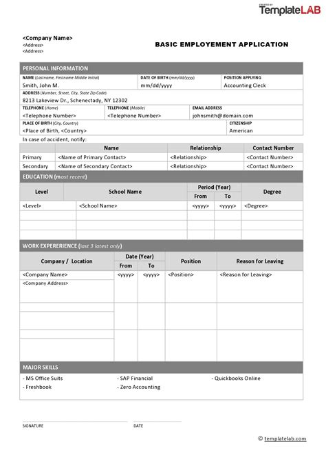 Free Printable Spanish Job Application Form Pdf Printable Form